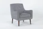 Kendra Grey Accent Arm Chair - Side