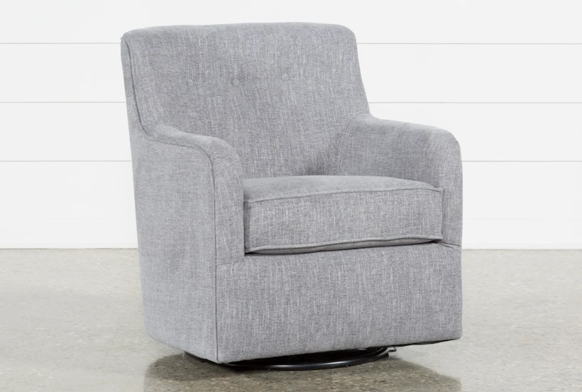 Katrina Grey Swivel Glider Arm Chair - 360