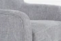 Katrina Grey Swivel Glider Arm Chair - Detail