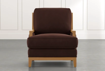 Abigail Ii Brown Accent Chair Living Spaces