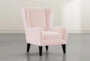 Anabelle Pink II Wing Chair - Side