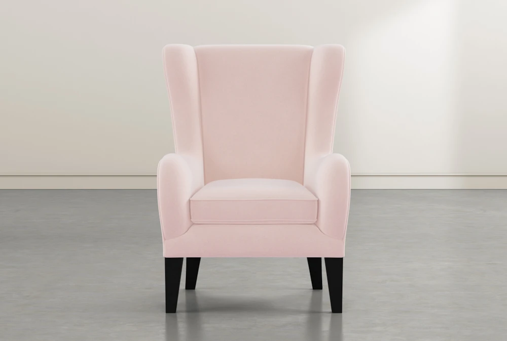 Anabelle Pink II Wing Chair