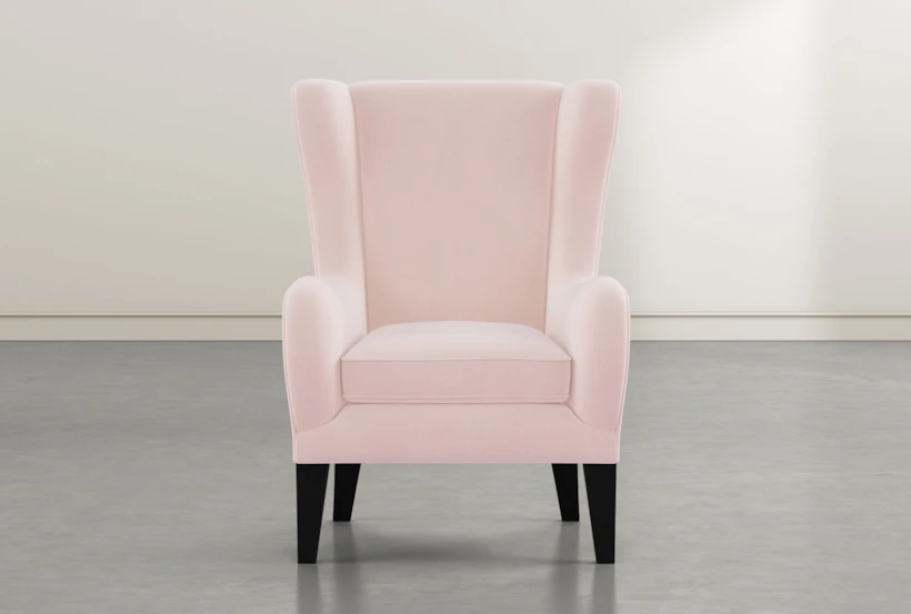 Anabelle Pink II Wing Chair - 360