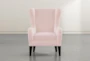 Anabelle Pink II Wing Chair - Signature