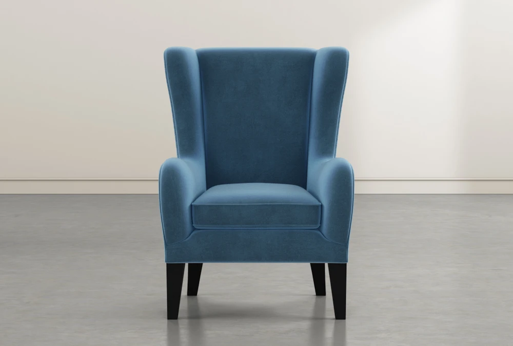 Anabelle Navy II Wing Chair