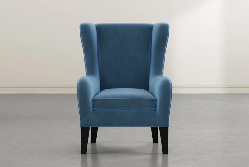 Anabelle Navy II Wing Chair - 360