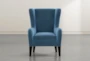 Anabelle Navy II Wing Chair - Signature