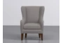 Anabelle II Praline Brown Wingback Arm Chair - Signature