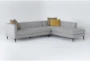 Tate IV 2 Piece 109" Sectional With Right Facing Armless Chaise - Signature
