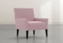 Brooke II Pink Velvet Accent Chair - Side