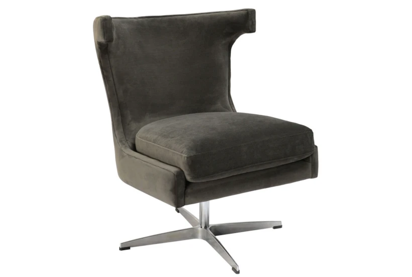 Dark Grey Swivel Chair - 360