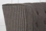 Grey Tufted Swivel Desk Chair - Detail