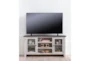 Dixon White 65" Farmhouse TV Stand With Glass Doors - Room