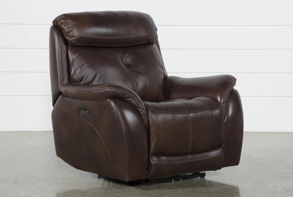 Shane Leather Power Recliner with Power Headrest