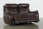 Shane Leather Power Reclining Glider 68" Loveseat With Power Headrest - Feature
