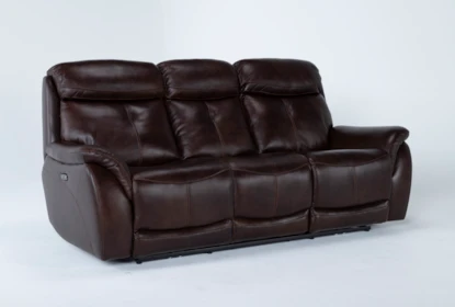 Shane Leather 90 Power Reclining Sofa, Leather Electric Reclining Sofa
