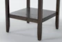 Sutton Brown 48" Square Kitchen Counter With Stool Set For 4 - Detail