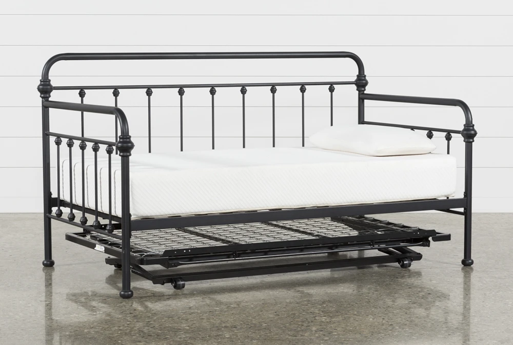 Knox Metal Daybed With Revive Pop Up, Pop Up Twin Trundle Bed Frame