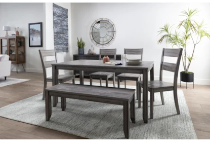 Matias Grey Dining Table Living Spaces