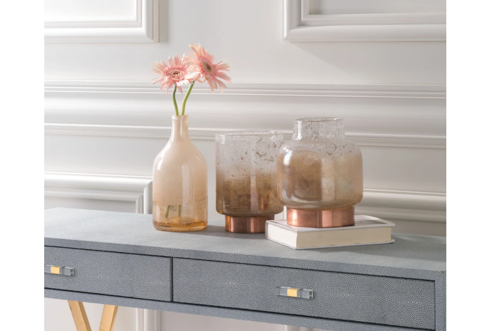 Medium Vase Translucent & Copper | Living Spaces