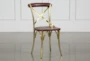 Brass And Brown Dining Chair - Signature