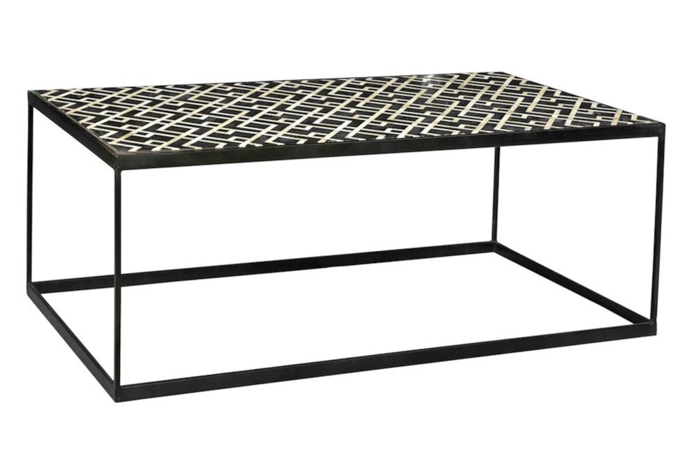 Black And White Metal Coffee Table
