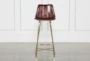 Leather Channel 42" Bar Stool - Front