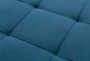 Paige Blue 120" Convertible Sofa With Chaise - Material