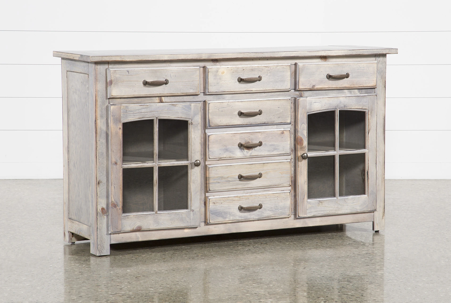 Jamestown Grey 62 Inch Cabinet Living Spaces