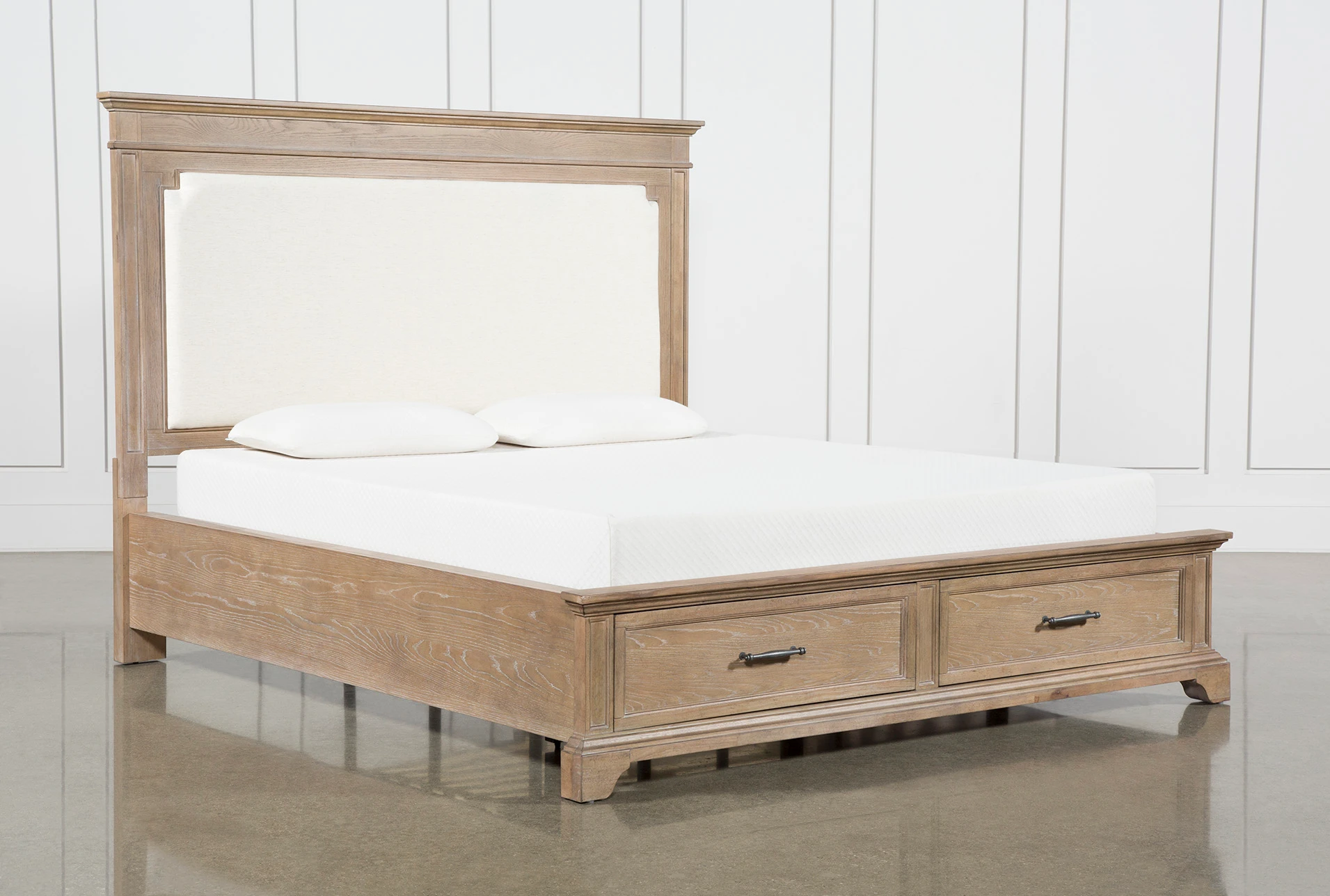 Whitney California King Panel Bed With, Living Spaces Bed Frame Cal King