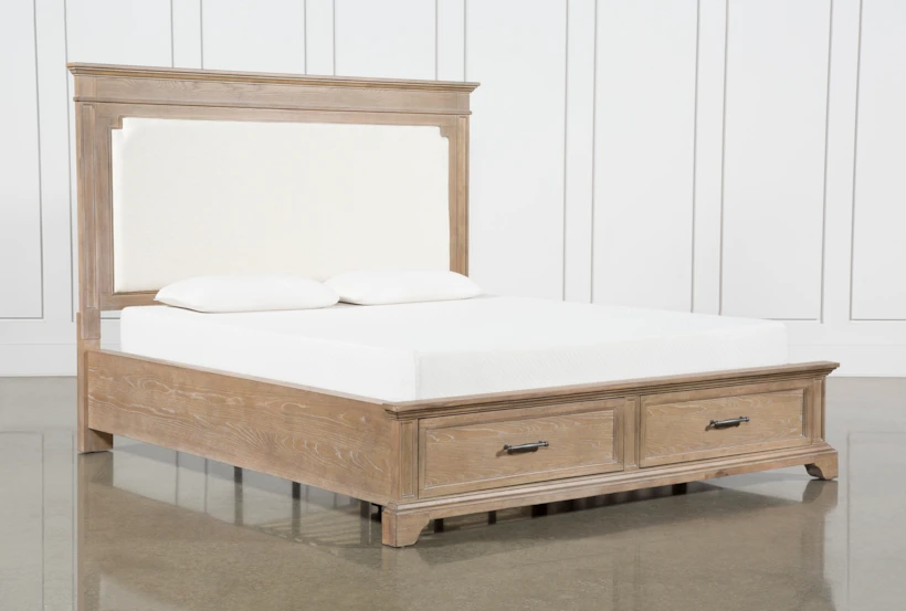 Whitney California King Panel Bed With Storage - 360
