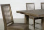 Gables 81-99" Extendable Dining With Bench + Side Chair Set For 6 - Detail