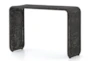 Painted Black Rattan 45" Console Table - Signature