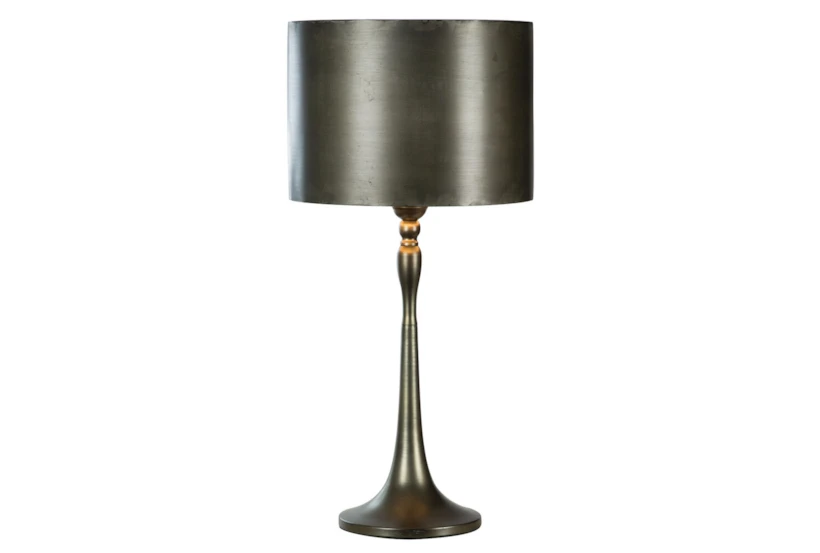Table Lamp-All Over Antique Nickel  - 360