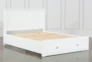 Larkin White California King Panel Bed With Storage - Detail