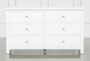 Larkin White 6 Drawer Dresser - Front