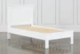 Larkin White Twin Wood Panel Bed - Detail