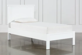 Larkin White Twin Panel Bed
