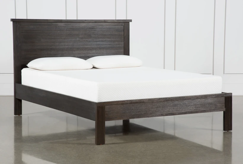 Larkin Espresso California King Wood Panel Bed - 360