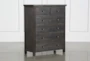 Dean Charcoal 3 Piece California King Upholstered Bedroom Set With Larkin Espresso Chest Of Drawers + Nightstand - Signature