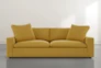 Utopia 96" Yellow Sofa - Front