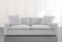 Utopia 96" Light Grey Sofa - Front