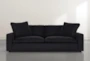 Utopia 96" Dark Grey Velvet Sofa - Signature