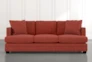 Kiara II 90" Red Sofa - Front