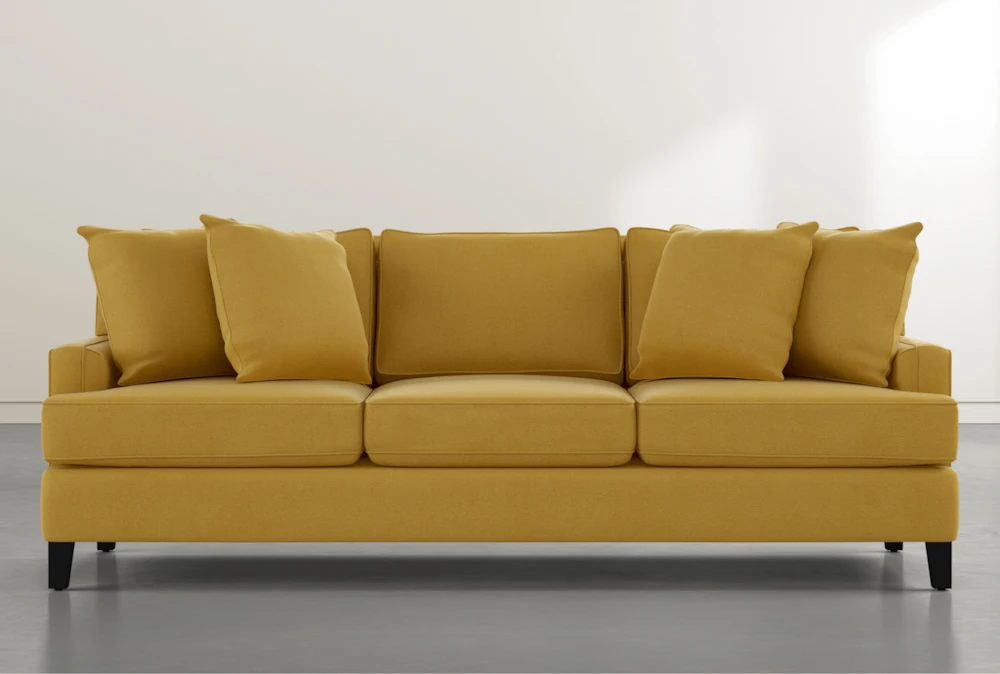 Madalyn 91" Yellow Sofa
