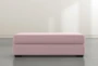 Parker II Pink Ottoman - Front