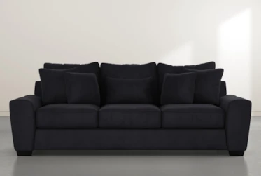 Parker II 101" Dark Grey Velvet Sofa