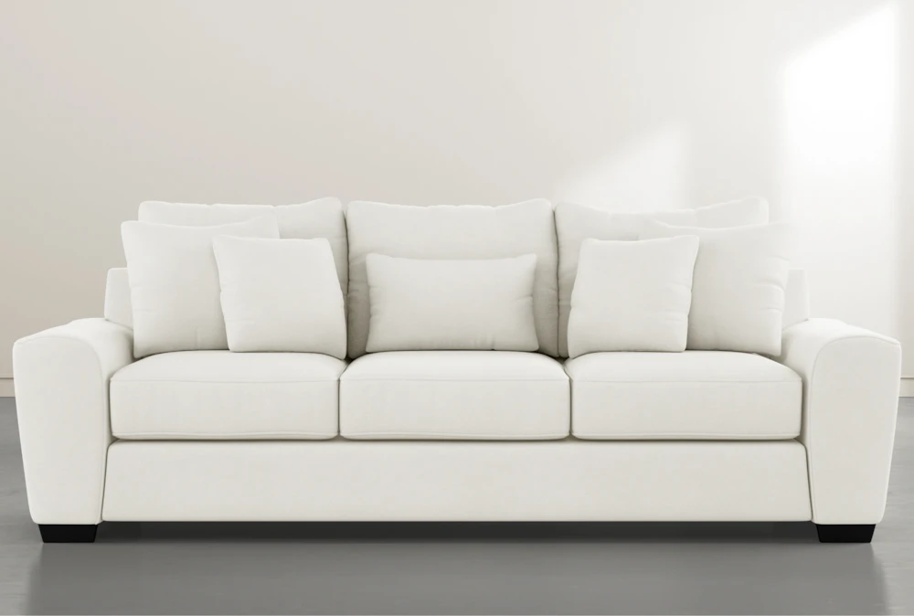 Parker II White 101" Sofa