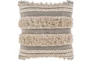 Accent Pillow-Grey And Taupe Boucle Stripes 18X18 - Signature