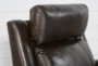 Stetson Chocolate Leather Power Recliner With Power Headrest & Lumbar - Feature